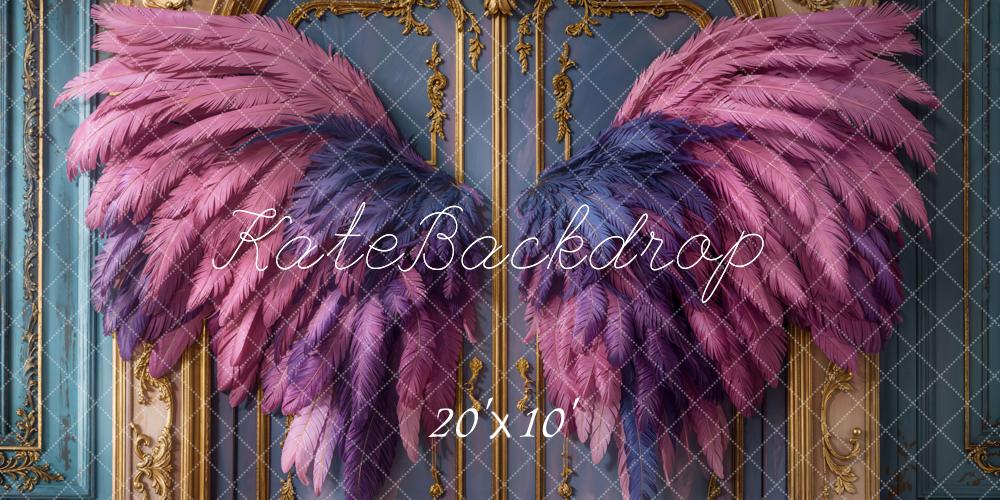 Kate Fantasy Angel Wings Vintage Door Backdrop Designed by Emetselch - Kate Backdrop AU
