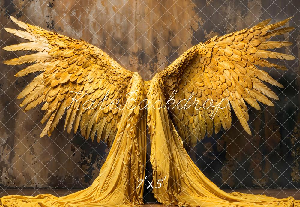 Kate Golden Angel Wings Backdrop Designed by Emetselch - Kate Backdrop AU