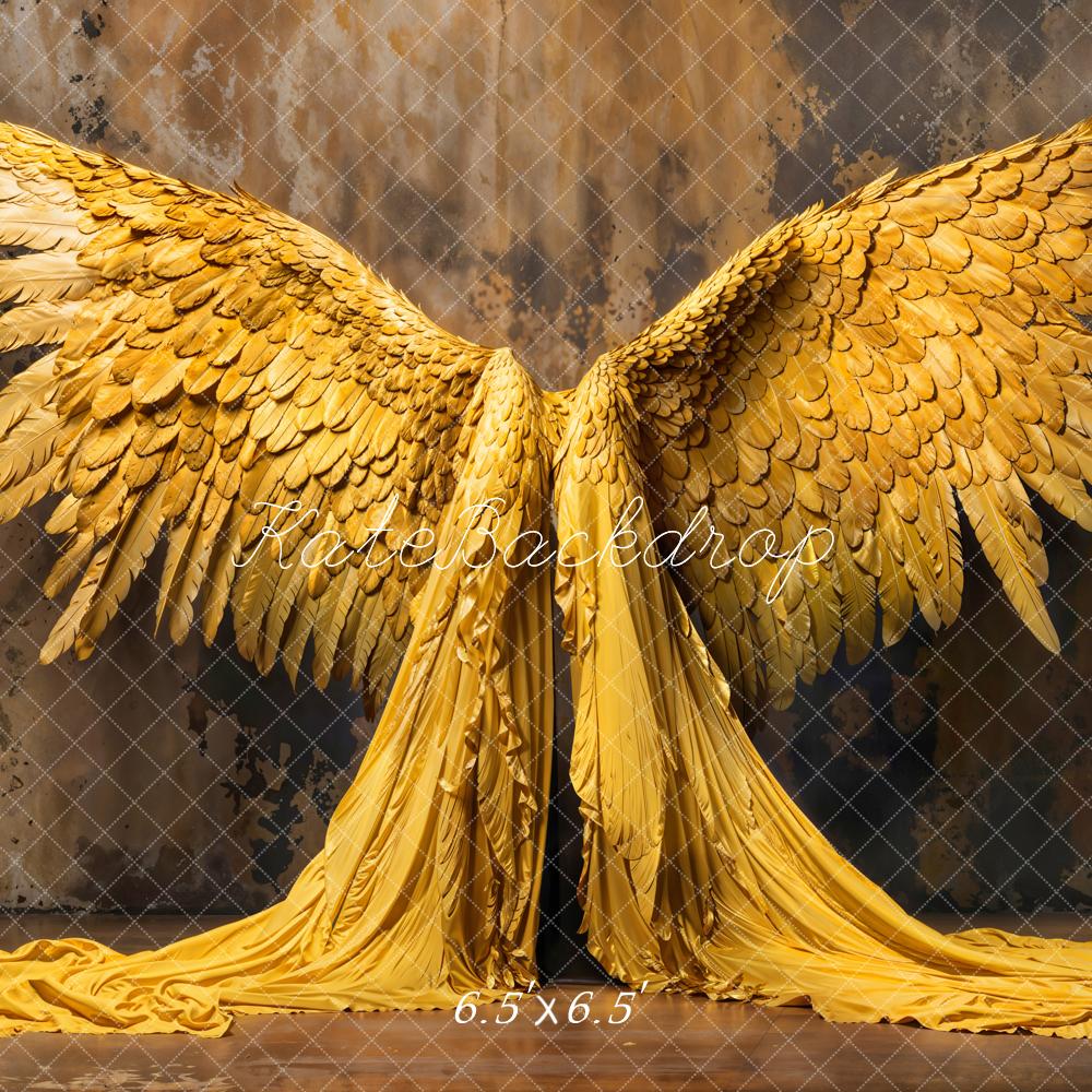 Kate Golden Angel Wings Backdrop Designed by Emetselch - Kate Backdrop AU