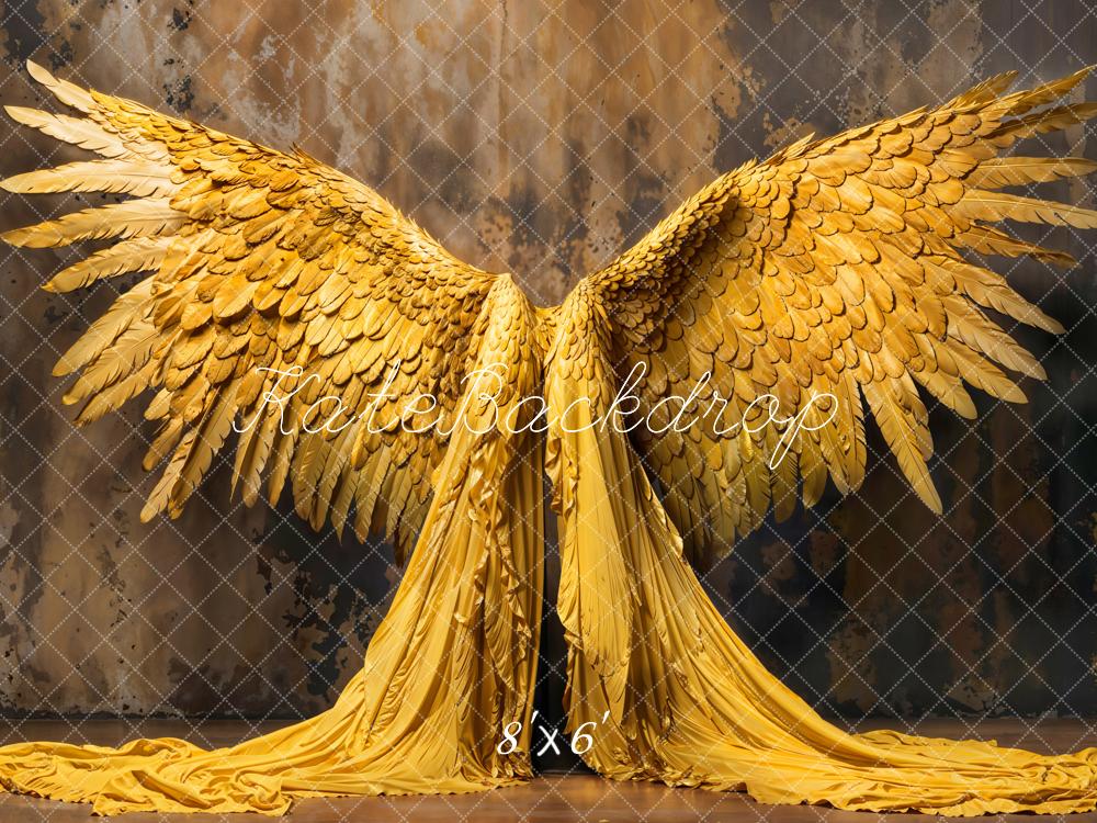 Kate Golden Angel Wings Backdrop Designed by Emetselch - Kate Backdrop AU