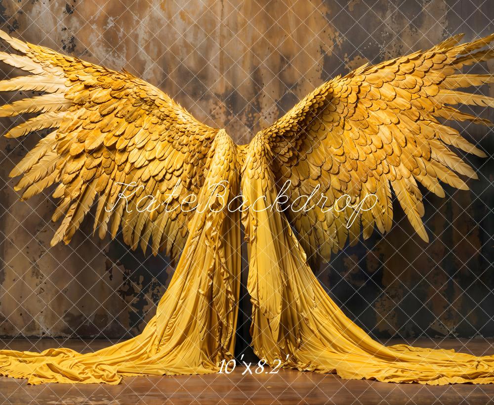 Kate Golden Angel Wings Backdrop Designed by Emetselch - Kate Backdrop AU