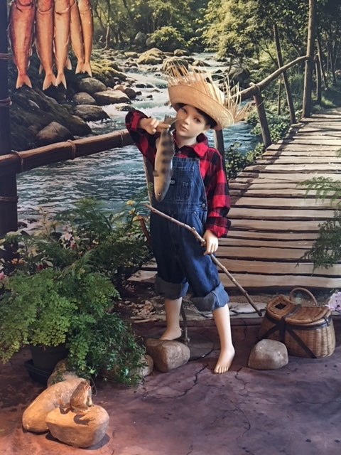 Kate Rustic Bridge Fish River Backdrop Designed by Emetselch - Kate Backdrop AU