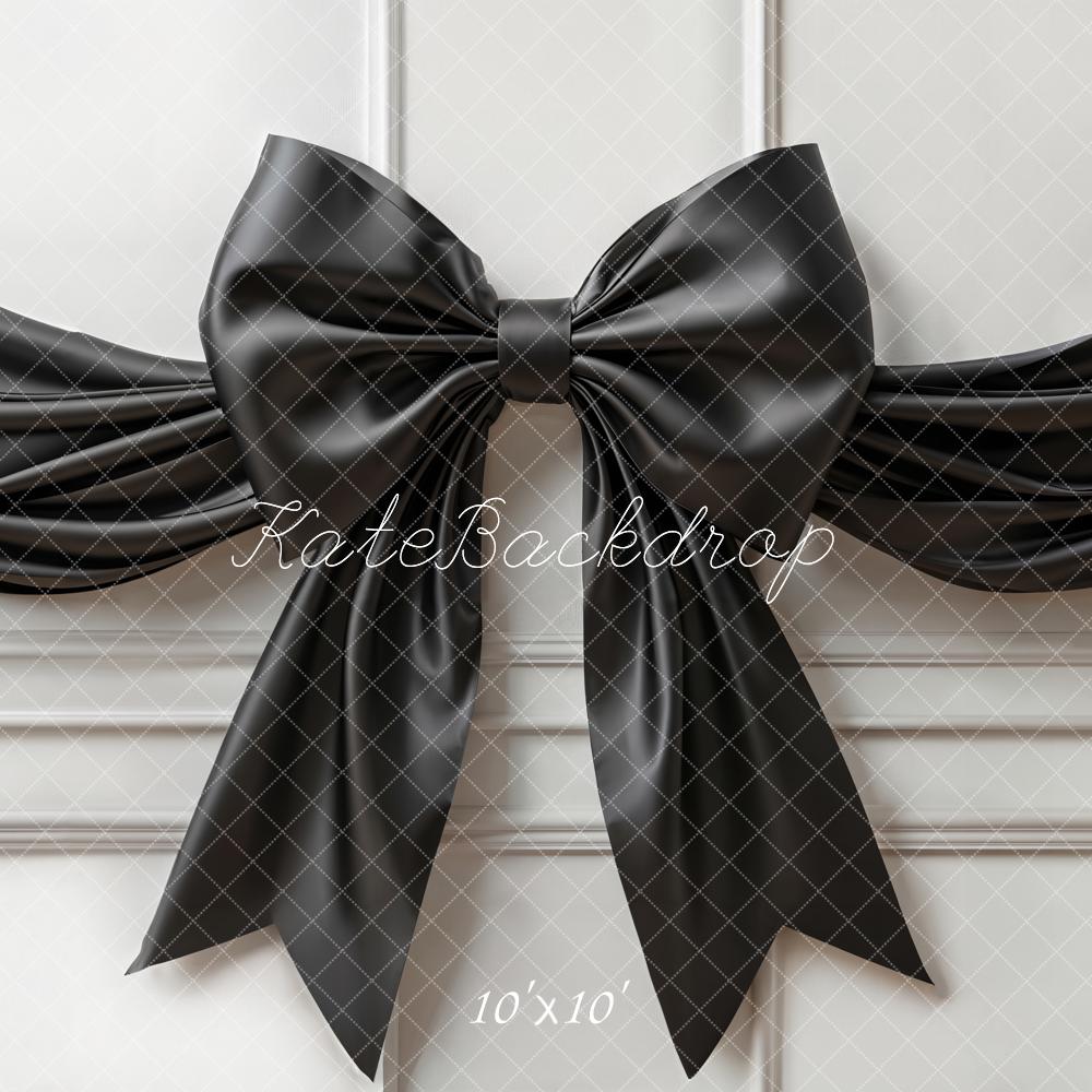 Kate Elegant Black Bow Ribbon Backdrop Designed by Emetselch - Kate Backdrop AU