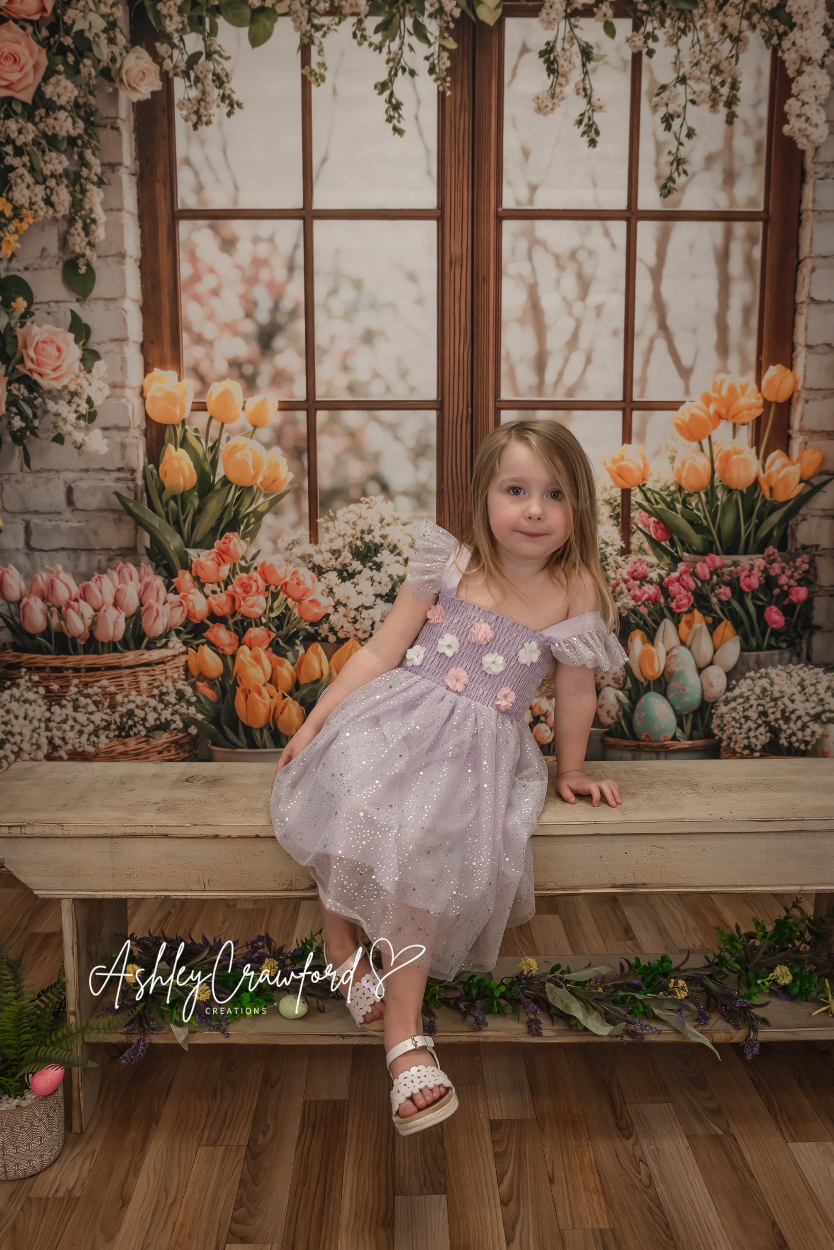 Kate Easter Flower Spring Backdrop Designed by Emetselch