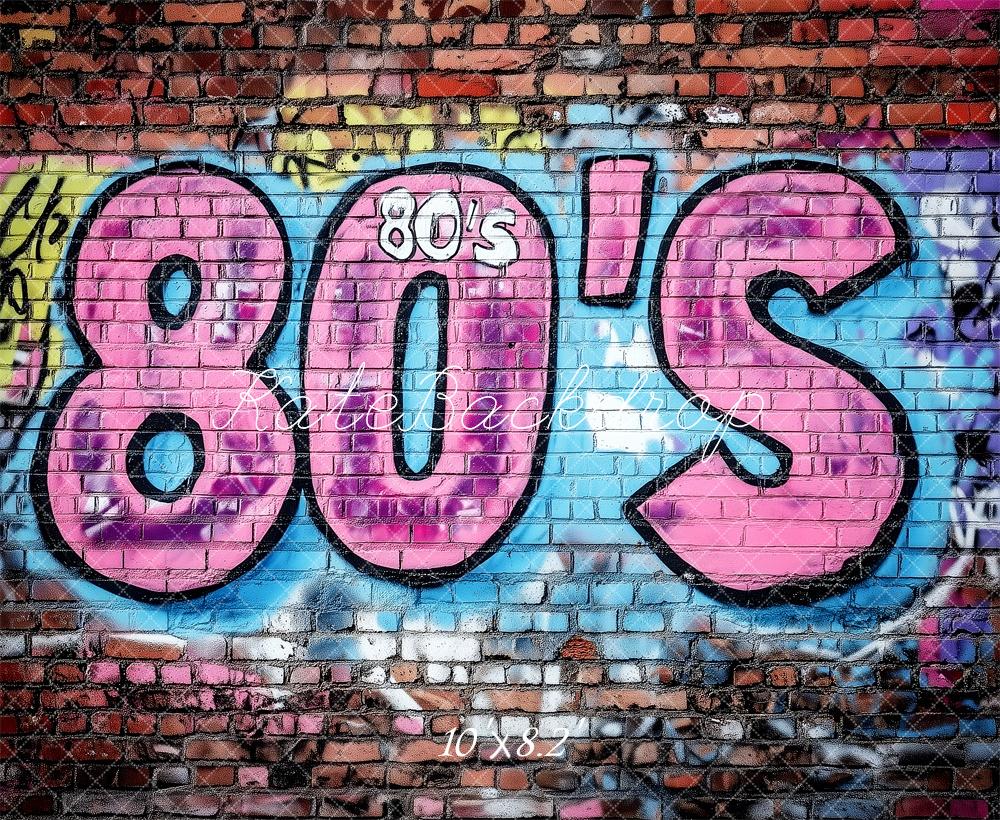 Kate 80’s Graffiti Brick Wall Backdrop Designed by Patty Roberts - Kate Backdrop AU