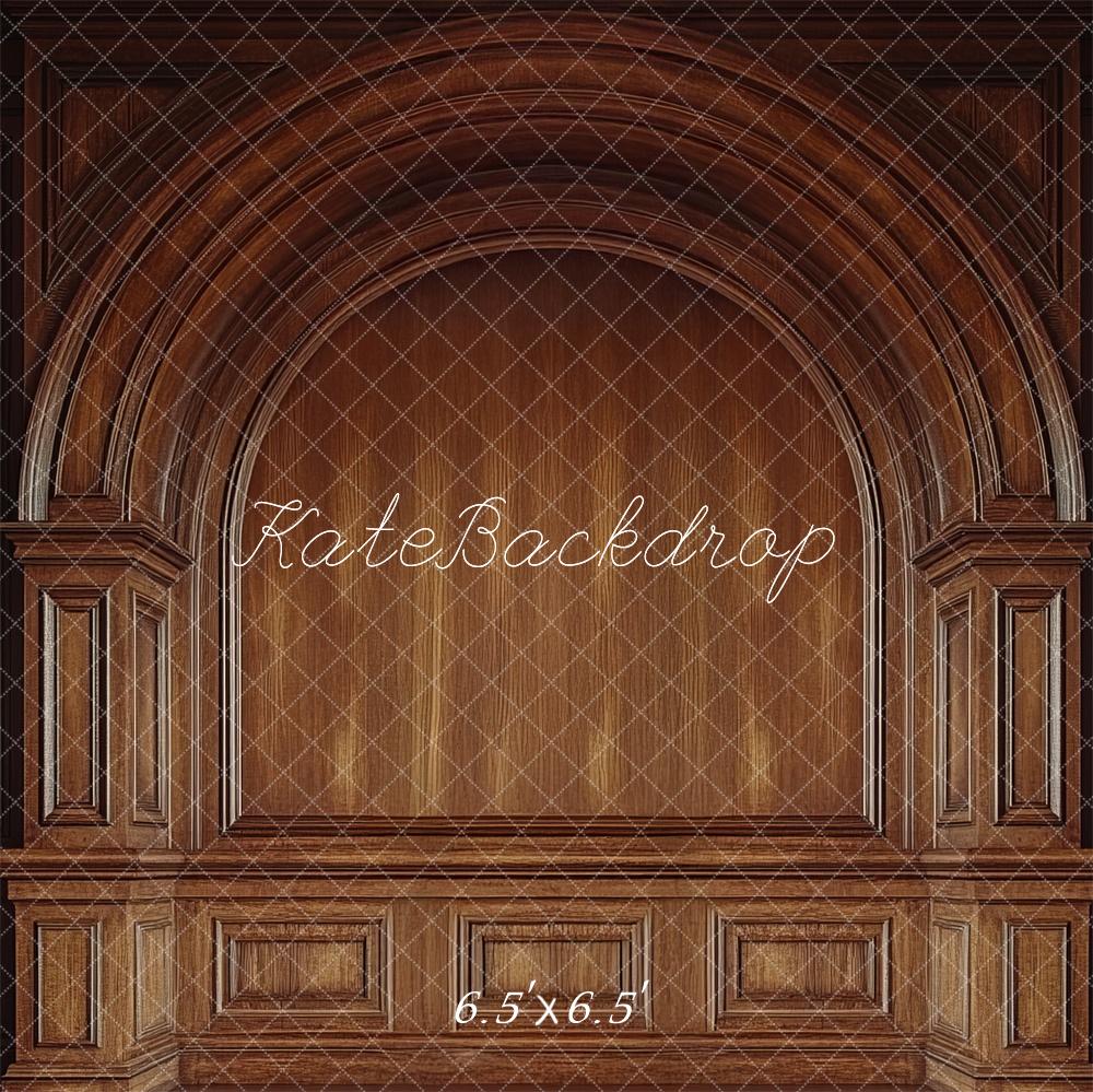 Kate Father Day Brown Wood Arch Backdrop Designed by Mini MakeBelieve - Kate Backdrop AU