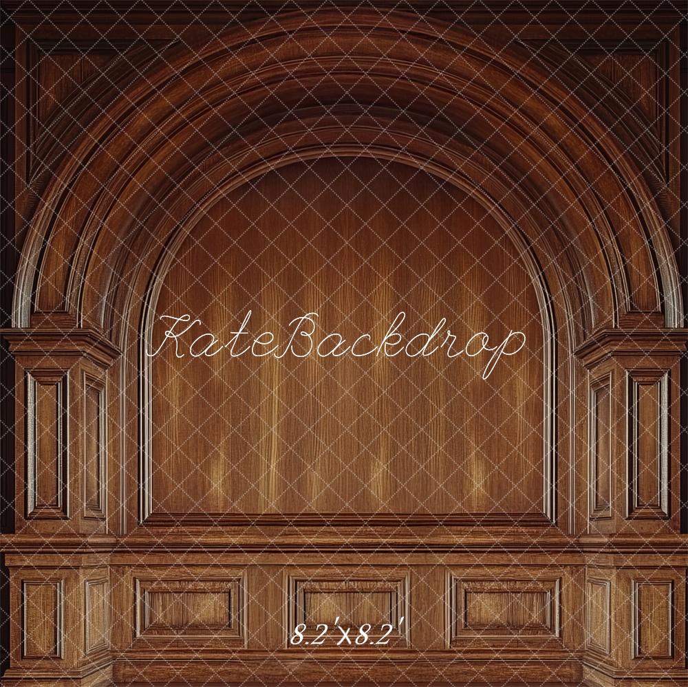 Kate Father Day Brown Wood Arch Backdrop Designed by Mini MakeBelieve - Kate Backdrop AU