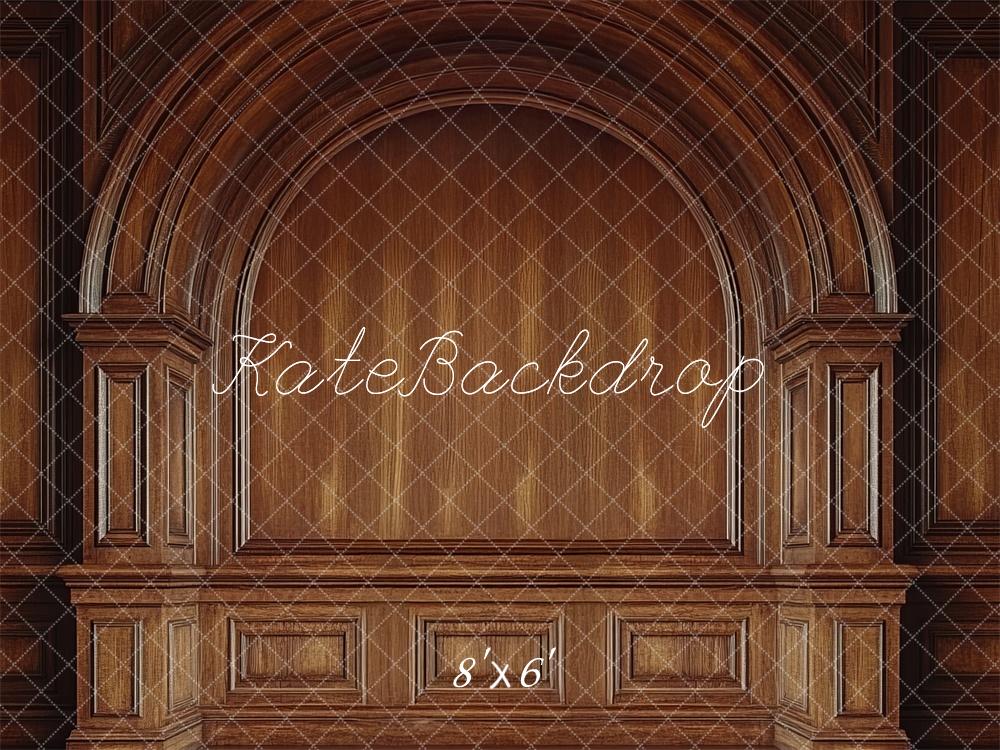 Kate Father Day Brown Wood Arch Backdrop Designed by Mini MakeBelieve - Kate Backdrop AU