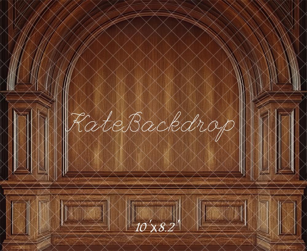 Kate Father Day Brown Wood Arch Backdrop Designed by Mini MakeBelieve - Kate Backdrop AU