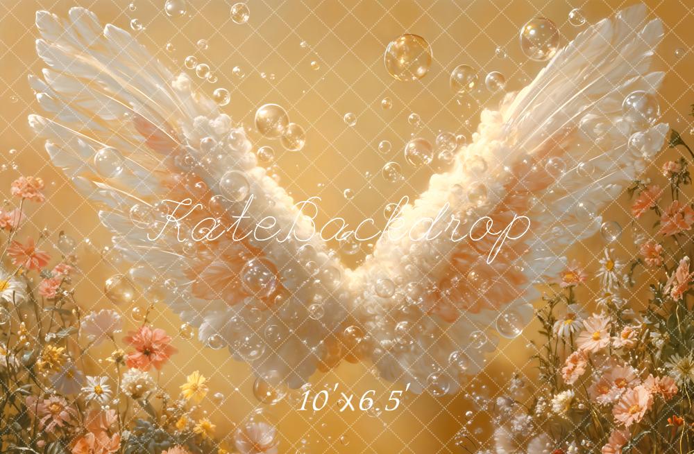 Kate Bubble Angel Wings Backdrop Designed by Emetselch - Kate Backdrop AU