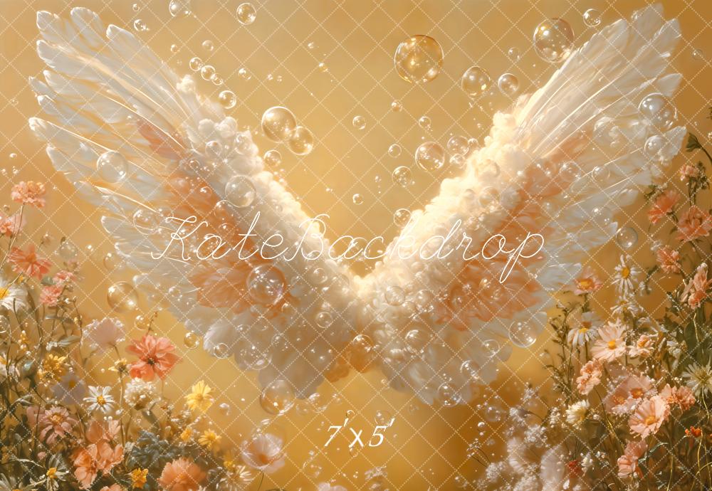 Kate Bubble Angel Wings Backdrop Designed by Emetselch - Kate Backdrop AU