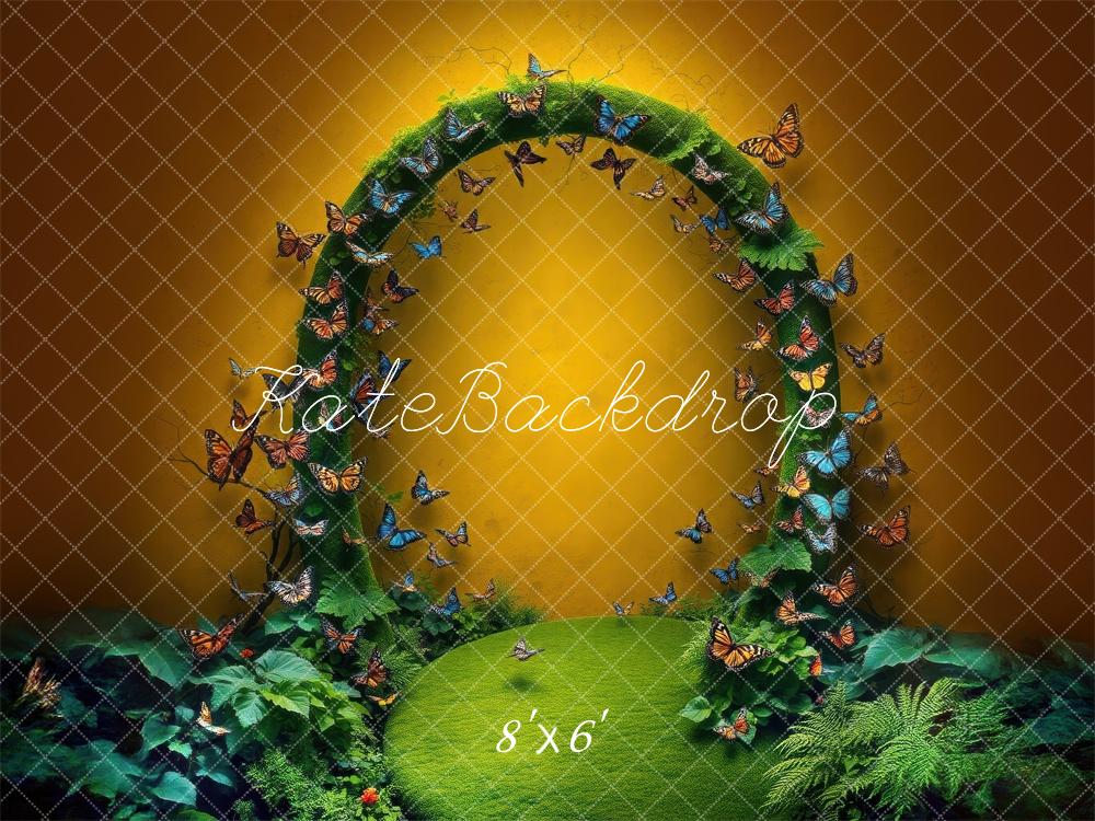 Kate Yellow Butterfly Archway Backdrop Designed by Laura Bybee - Kate Backdrop AU