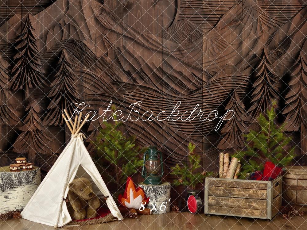 Kate Camping Carved Wall Backdrop Designed by Mandy Ringe Photography - Kate Backdrop AU