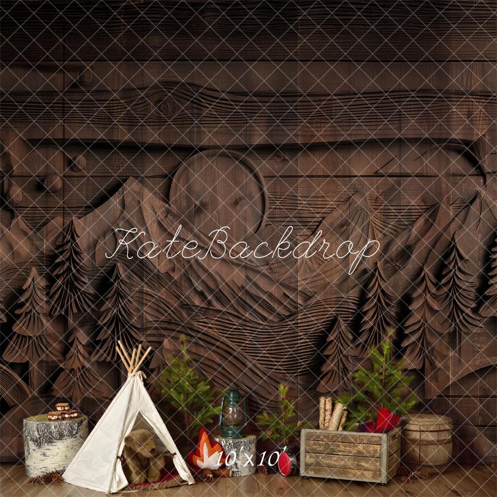 Kate Camping Carved Wall Backdrop Designed by Mandy Ringe Photography - Kate Backdrop AU