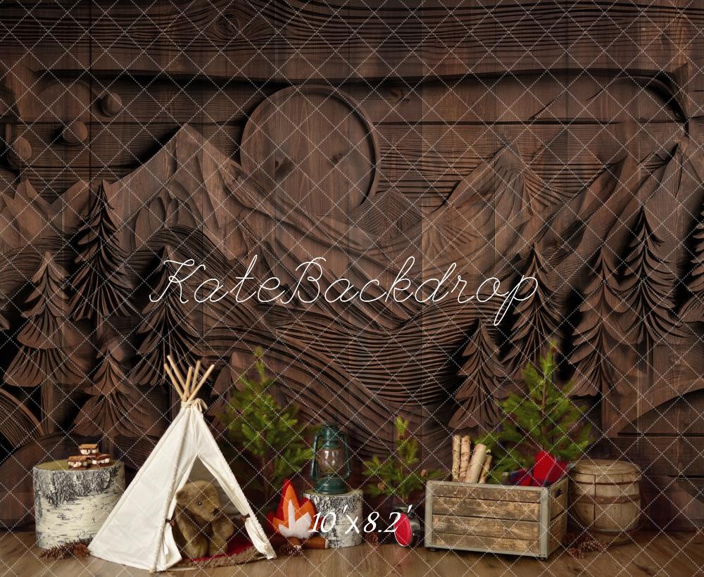 Kate Camping Carved Wall Backdrop Designed by Mandy Ringe Photography - Kate Backdrop AU