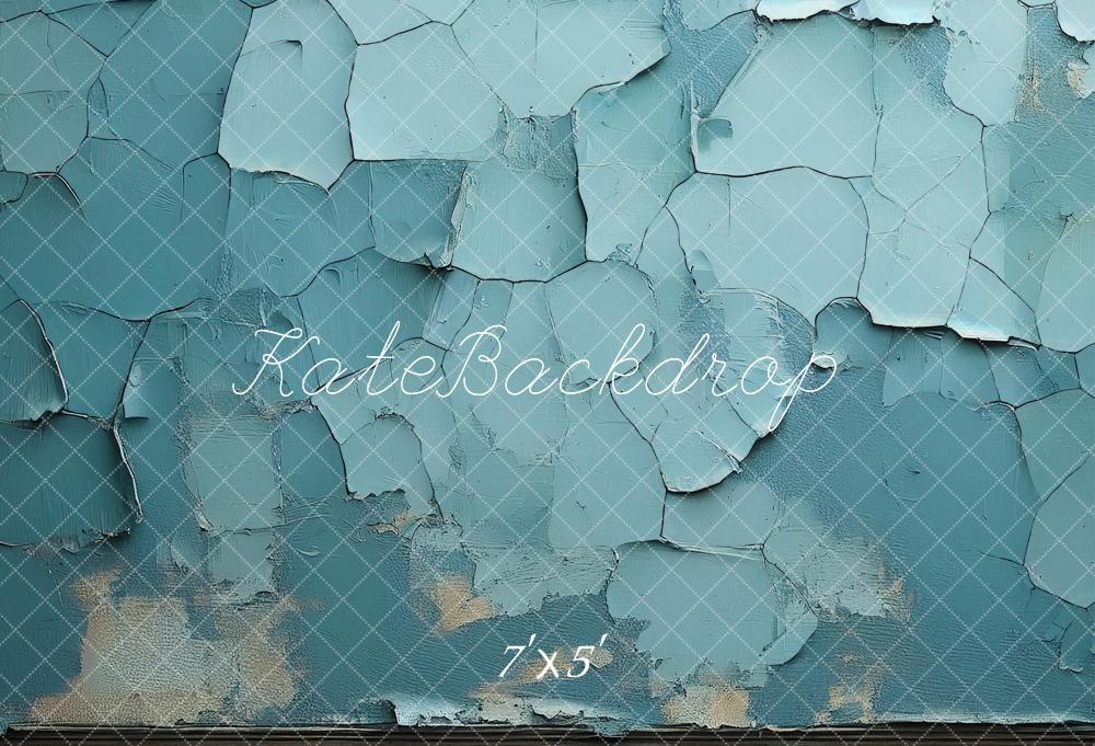 Kate Chippy Teal Paint Texture Backdrop Designed by Mandy Ringe Photography - Kate Backdrop AU