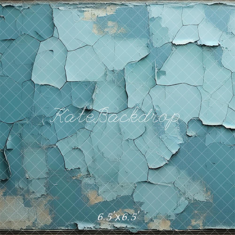 Kate Chippy Teal Paint Texture Backdrop Designed by Mandy Ringe Photography - Kate Backdrop AU