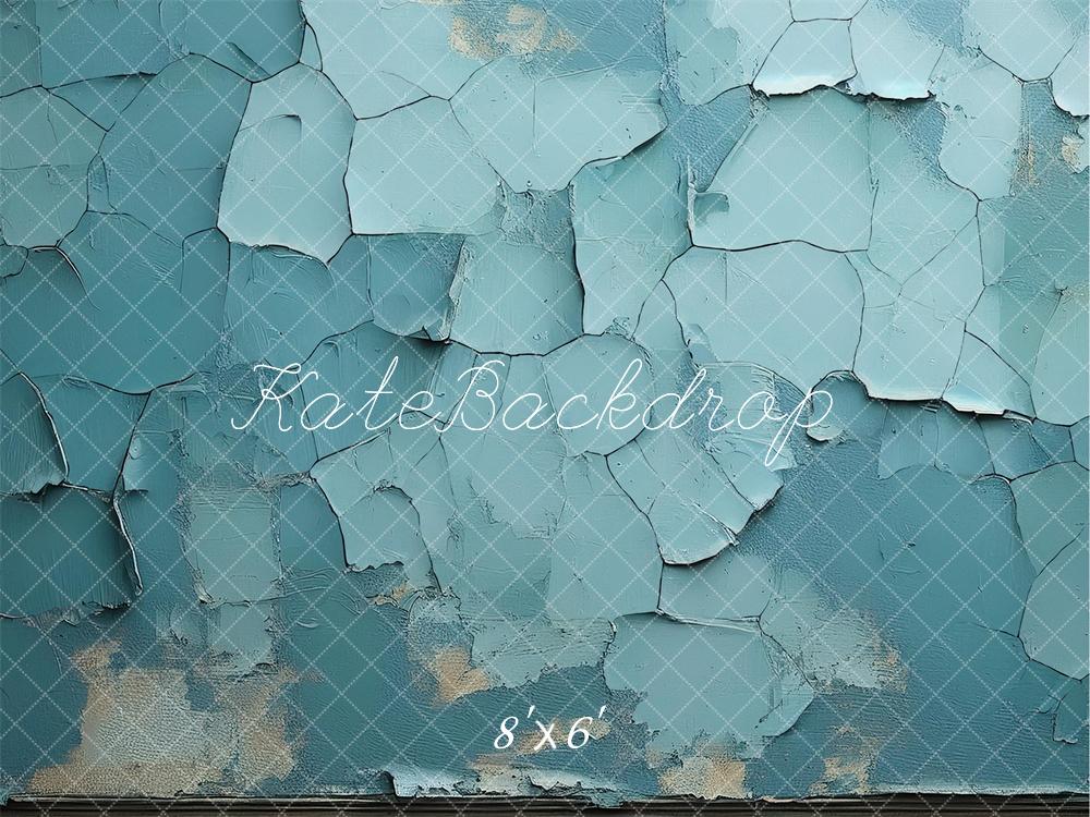 Kate Chippy Teal Paint Texture Backdrop Designed by Mandy Ringe Photography - Kate Backdrop AU