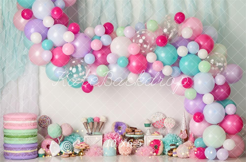 Kate Donut Candy Icecream Birthday Backdrop Designed by Mandy Ringe Photography - Kate Backdrop AU