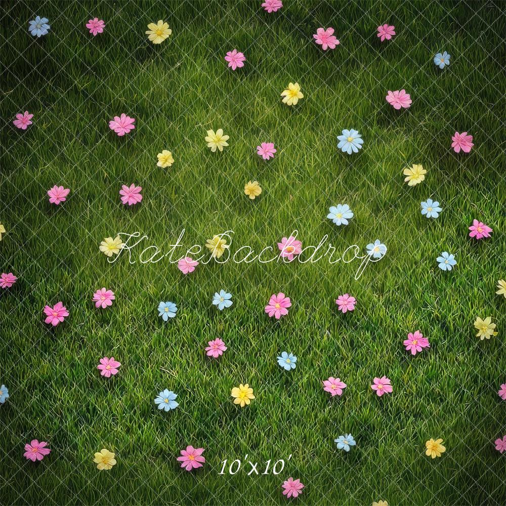 Kate Meadow Flowers Backdrop Designed by Mini MakeBelieve - Kate Backdrop AU