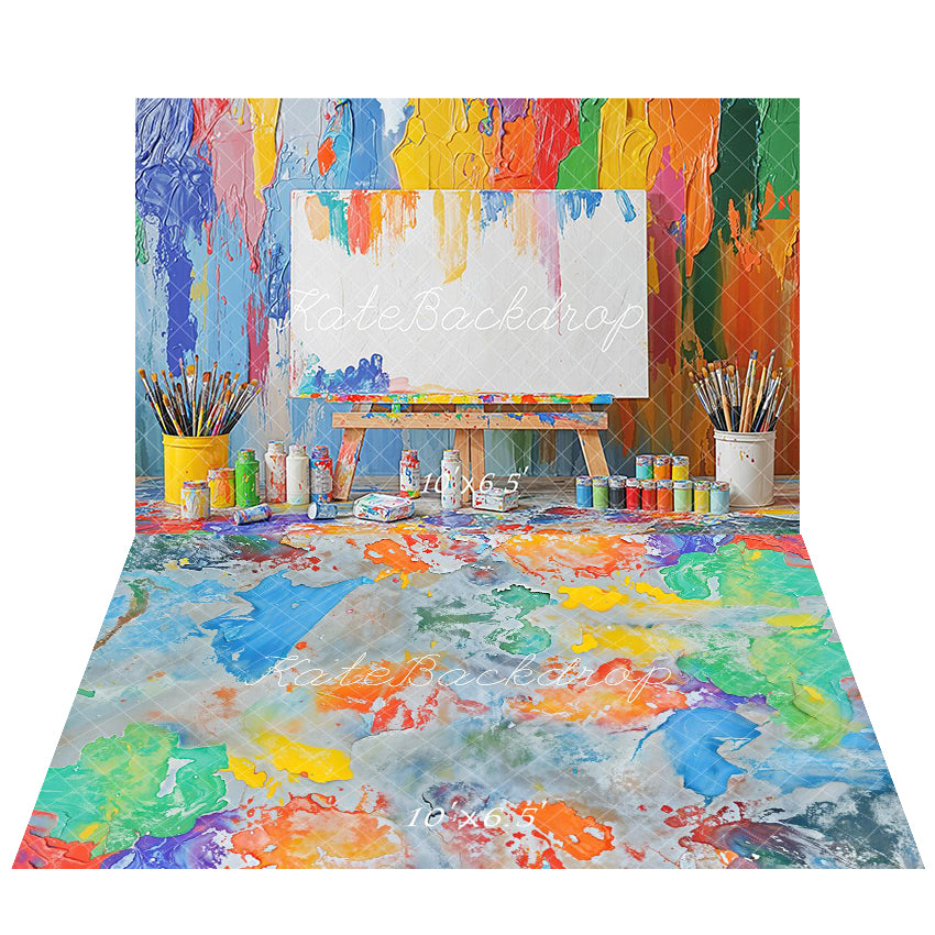Kate Fine Art Oil Painting Backdrop+Color Abstract Floor Backdrop - Kate Backdrop AU