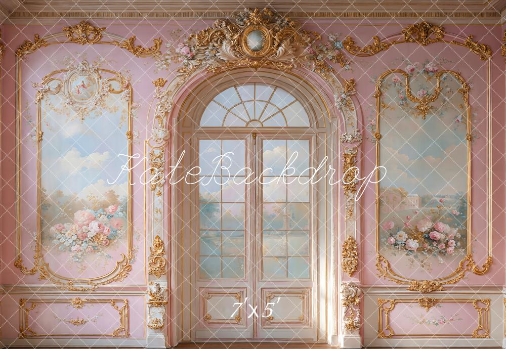 Kate Pink Princess Retro Palatial Backdrop Designed by Emetselch - Kate Backdrop AU