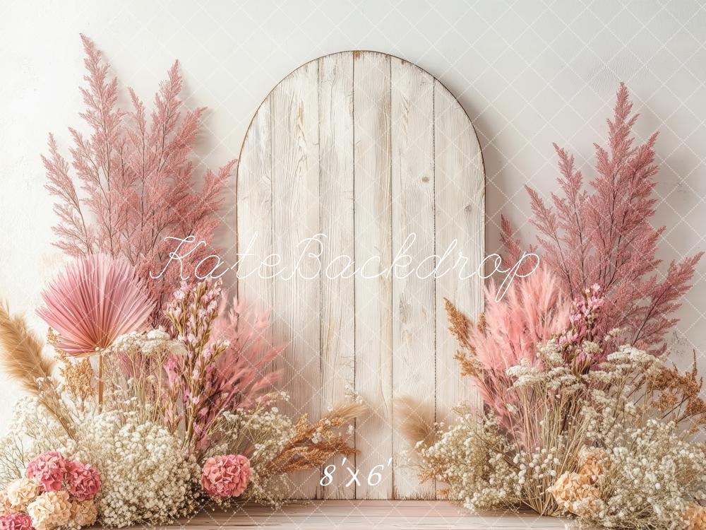 Kate Soft Pink Beige Arch Backdrop Designed by Patty Roberts - Kate Backdrop AU