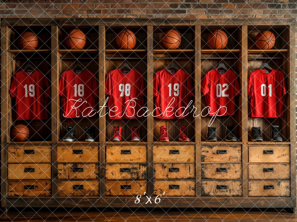 Kate Vintage Locker Room Backdrop Designed by Patty Roberts - Kate Backdrop AU
