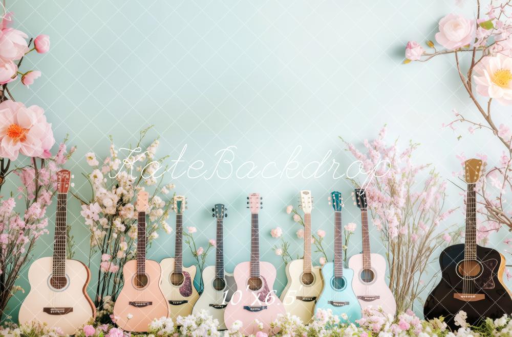 Kate Acoustic Spring Guitar Display Backdrop Designed by Patty Roberts - Kate Backdrop AU