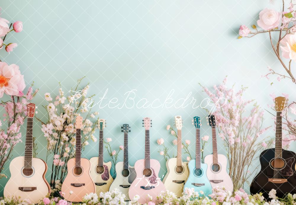 Kate Acoustic Spring Guitar Display Backdrop Designed by Patty Roberts - Kate Backdrop AU