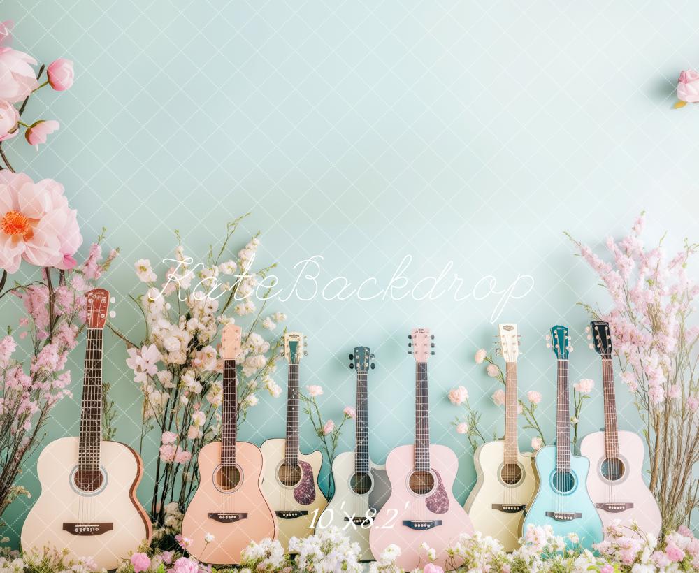 Kate Acoustic Spring Guitar Display Backdrop Designed by Patty Roberts - Kate Backdrop AU