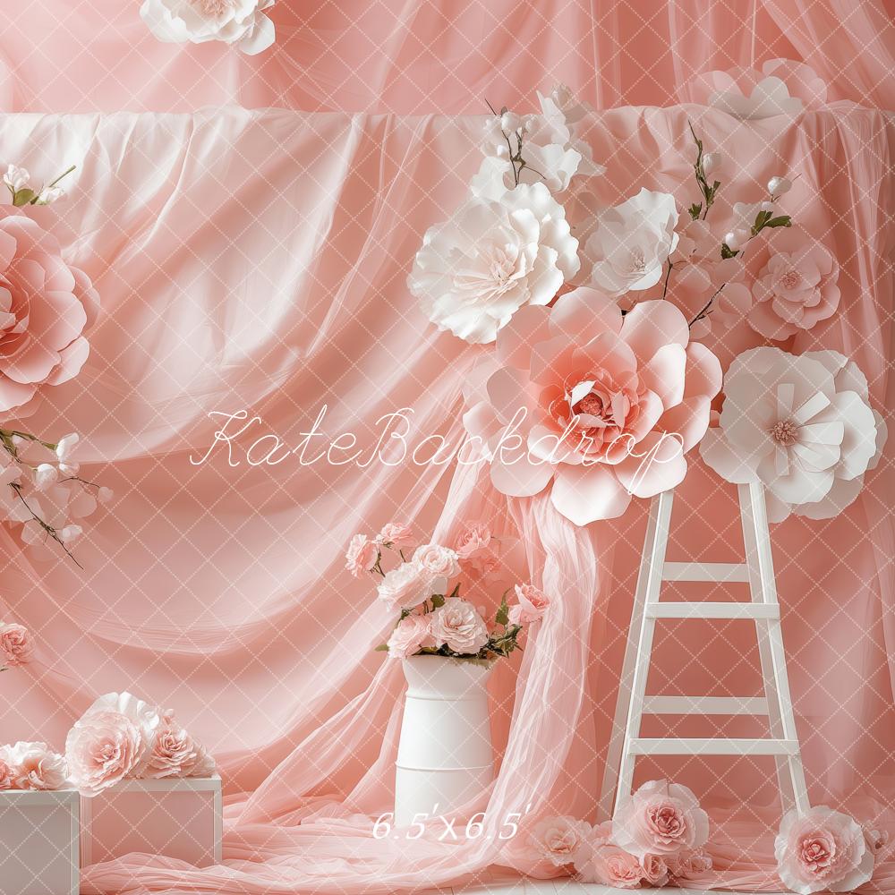 Kate Elegant Pink Draped Backdrop Designed by Patty Roberts - Kate Backdrop AU