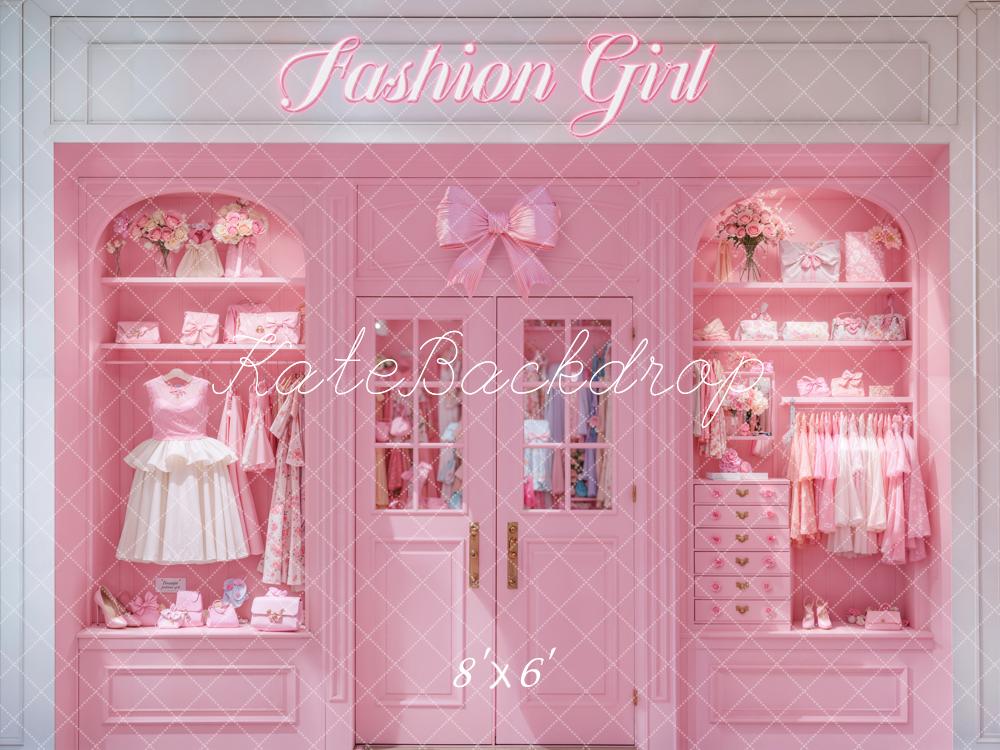 Kate Pink Fashion Girls Wardrobe Backdrop Designed by Chain Photography - Kate Backdrop AU