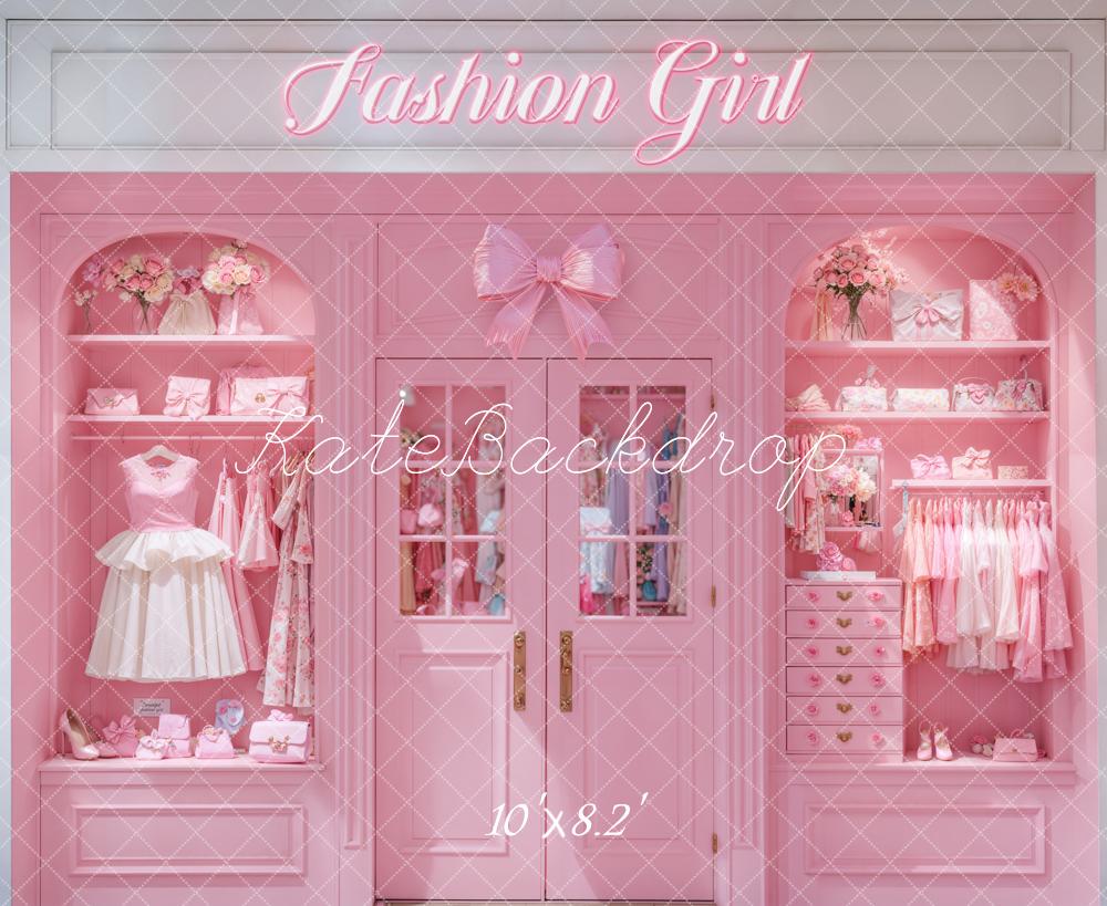 Kate Pink Fashion Girls Wardrobe Backdrop Designed by Chain Photography - Kate Backdrop AU