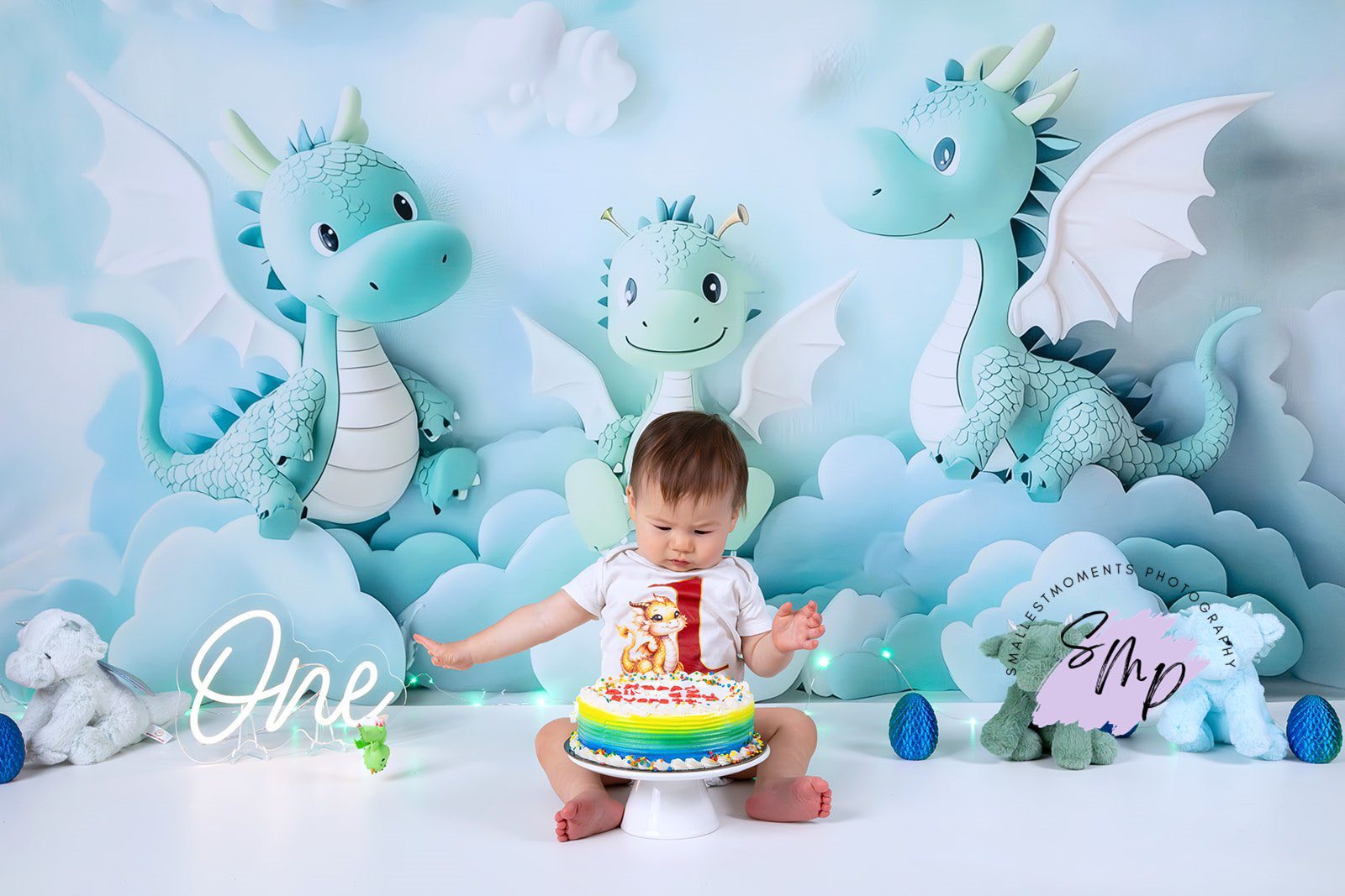 Kate Cute Dragons Backdrop Designed by Ashley Paul