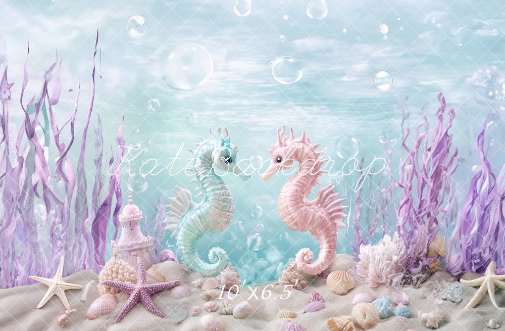 Kate Under the Sea Pastel Backdrop Designed by Ashley Paul