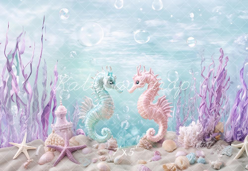 Kate Under the Sea Pastel Backdrop Designed by Ashley Paul