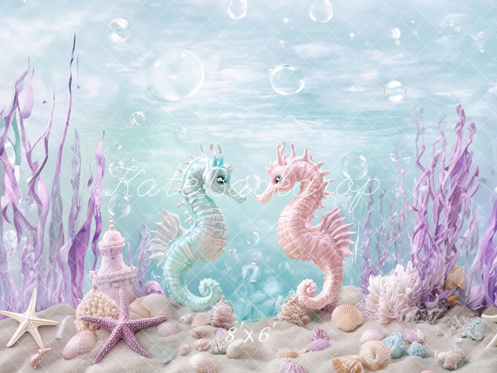 Kate Under the Sea Pastel Backdrop Designed by Ashley Paul