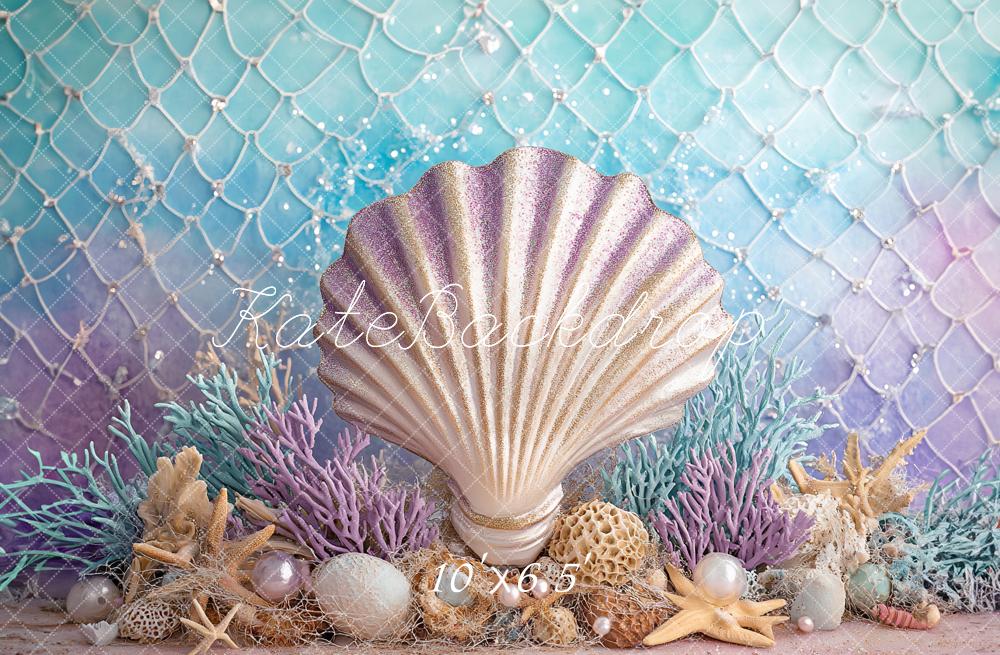 Kate Seabed Shell Backdrop Designed by Ashley Paul