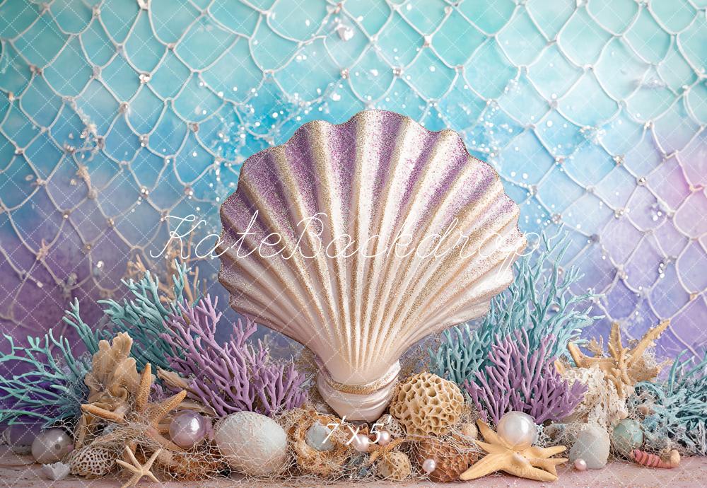 Kate Seabed Shell Backdrop Designed by Ashley Paul