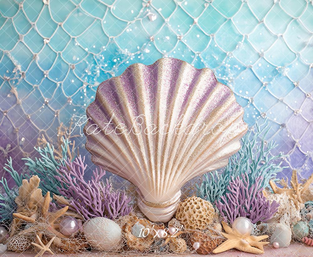 Kate Seabed Shell Backdrop Designed by Ashley Paul