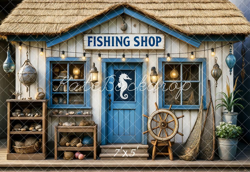 Kate Fishing Shop Backdrop Designed by Ashley Paul - Kate Backdrop AU