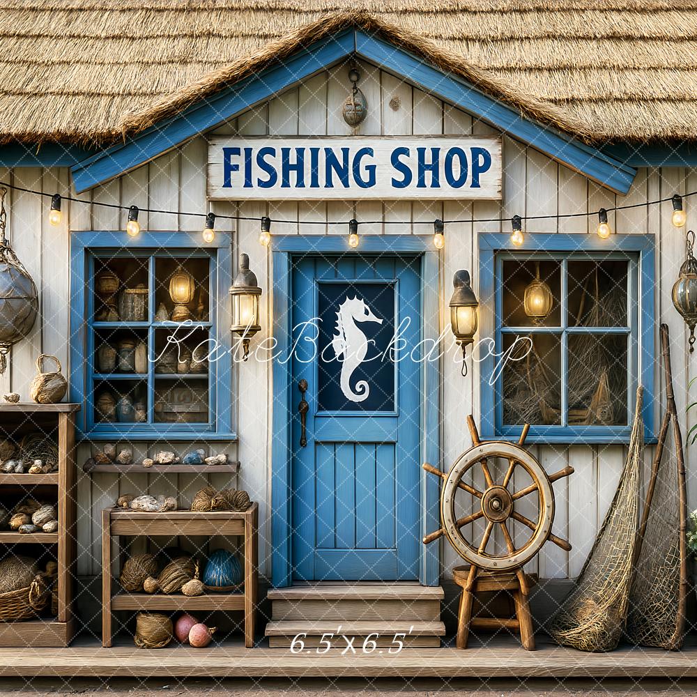 Kate Fishing Shop Backdrop Designed by Ashley Paul - Kate Backdrop AU