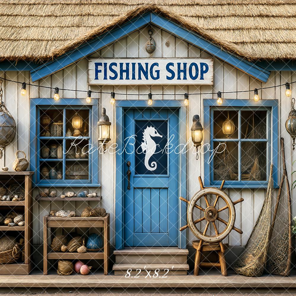 Kate Fishing Shop Backdrop Designed by Ashley Paul - Kate Backdrop AU