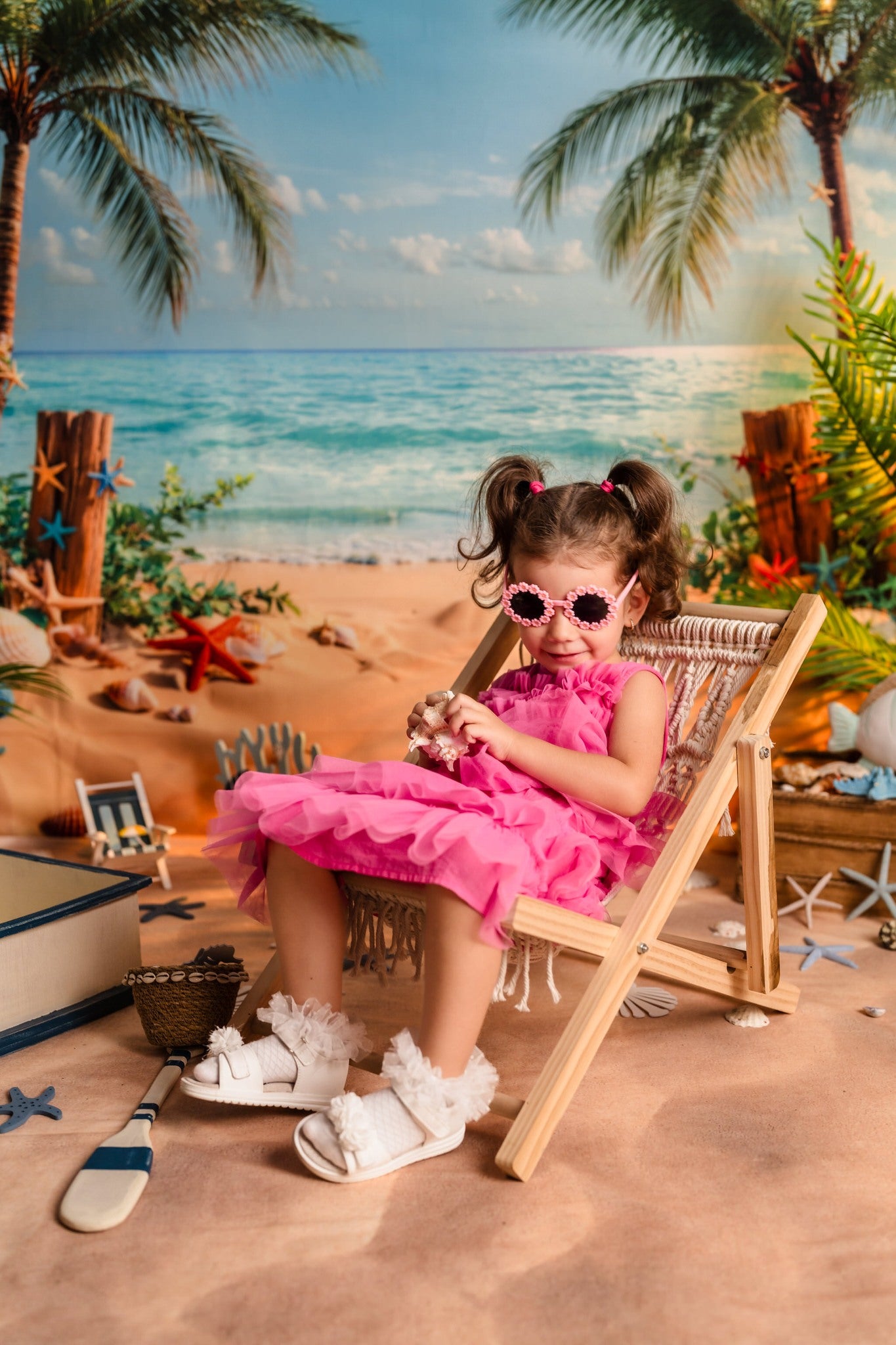 Kate Summer Beach Coconut Tree Backdrop Designed by Emetselch