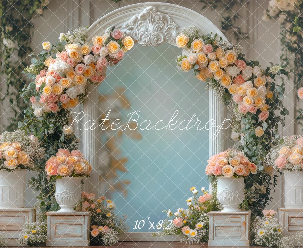 Kate Spring Flower Arch Backdrop Designed by Mini MakeBelieve