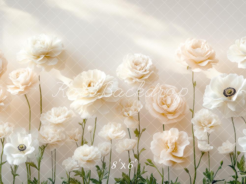 Kate White Paper Flowers Backdrop Designed by Mini MakeBelieve - Kate Backdrop AU