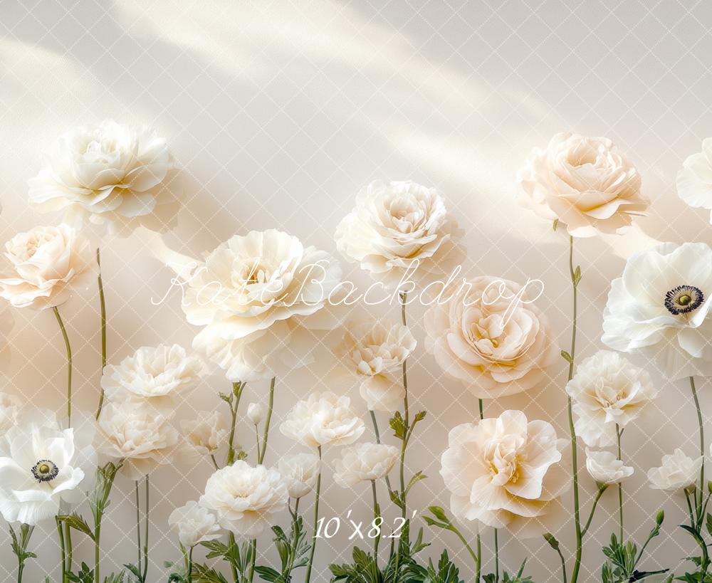 Kate White Paper Flowers Backdrop Designed by Mini MakeBelieve - Kate Backdrop AU