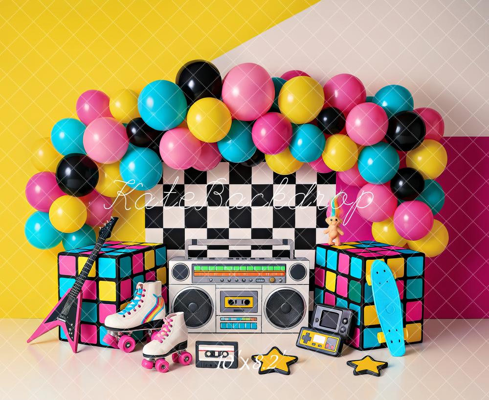 Kate Birthday 90s Backdrop Designed by Ashley Paul - Kate Backdrop AU