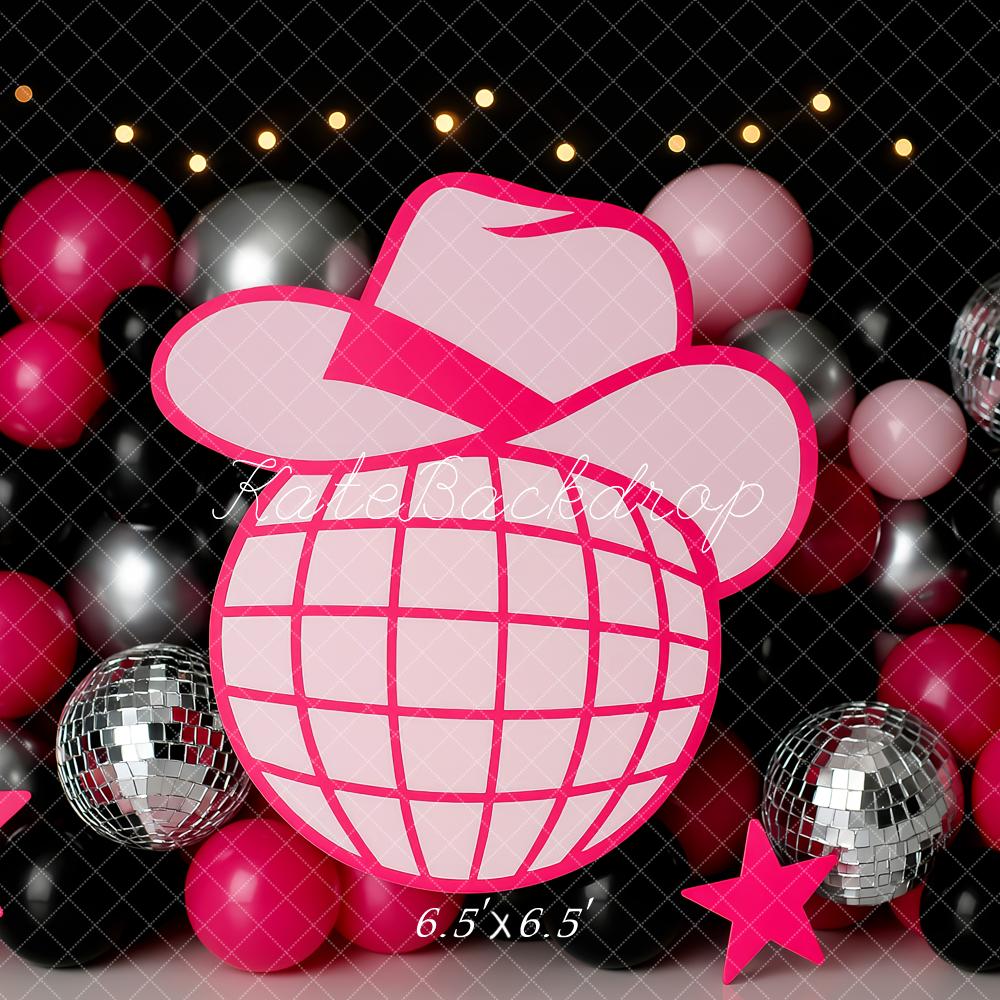 Kate Pink Disco Party Backdrop Designed by Patty Roberts - Kate Backdrop AU
